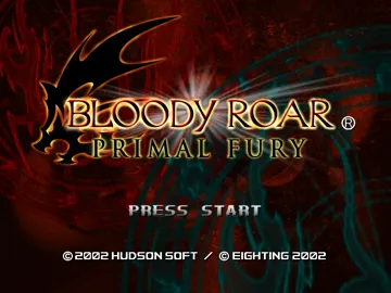 Bloody Roar - Primal Fury screen shot title